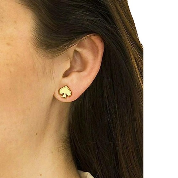 KATE SPADE • Gold Everyday Spade Minimalist Earrings - Picture 2 of 4